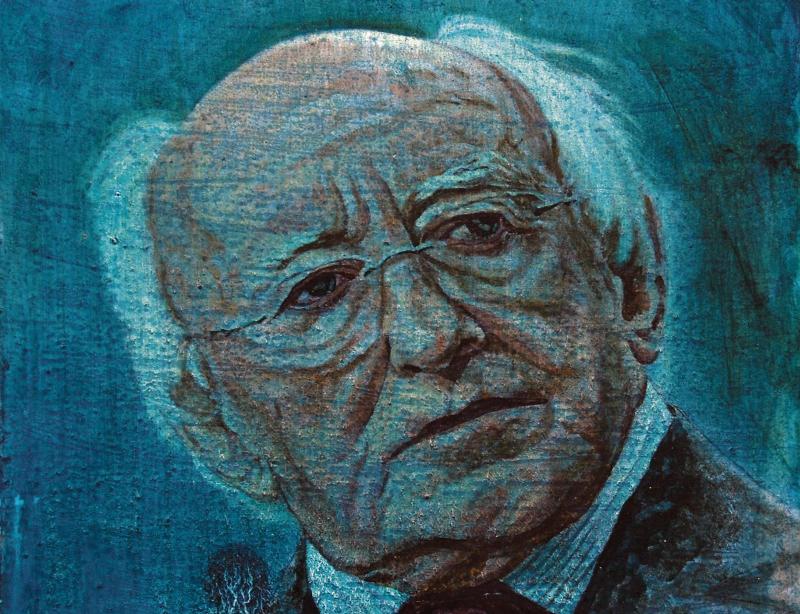 President Michael D Higgins features in Christopher Banahan's exhibition.