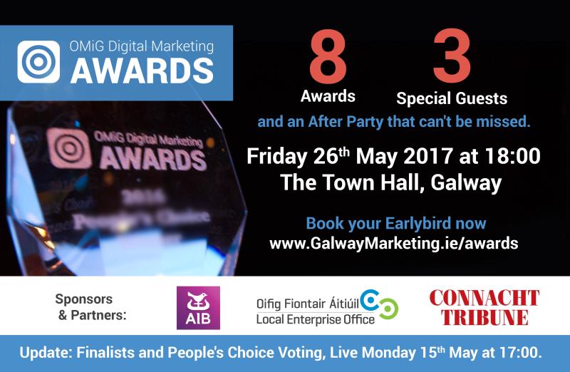 Online Marketing in Galway Awards nominees announced