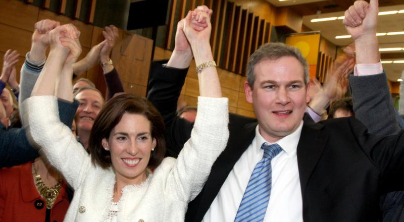 Happier times...Marie Whelan receives her seal of office from President Michael D Higgins.