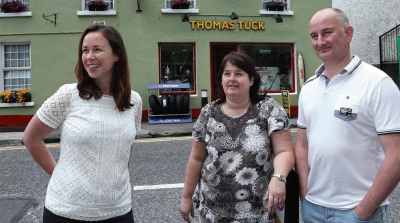 Some of the Discover Oughterard committee members (from left): Sinéad Grimes, Patricia Tuck and Tommy Tuck. The other committee members are Niall Walsh, Henry Keogh, Paul Naessens, Henry Keogh, David Luskin and Rory Clancy