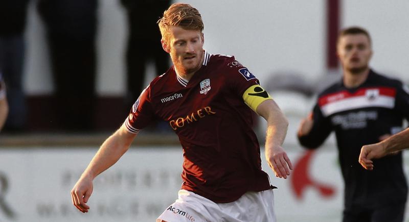 Galway United's Paul Sinnott who made a couple of vital defensive interventions in their Premier Division draw with Sligo Rovers at the Showgrounds on Saturday night.