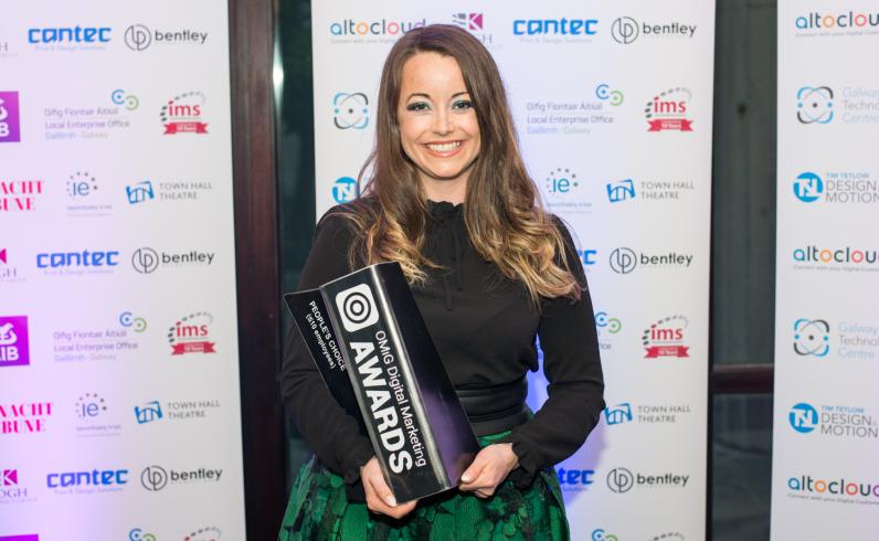 At the OMiG Digital Marketing Awards 2017 was Winner of the People’s Choice Award (less than 10 employees) Niamh Burke of Niamh Burke Nutrition