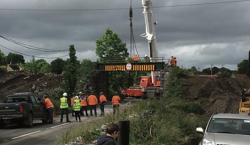 End of an era as the railway bridge at Ballyglunin is about to be removed as part of the N63 road improvement works.