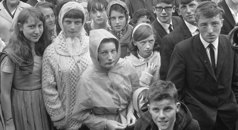 Some things never change: weather conditions appear to have dampened the spirits at the Shanaglish sports in September 1967.