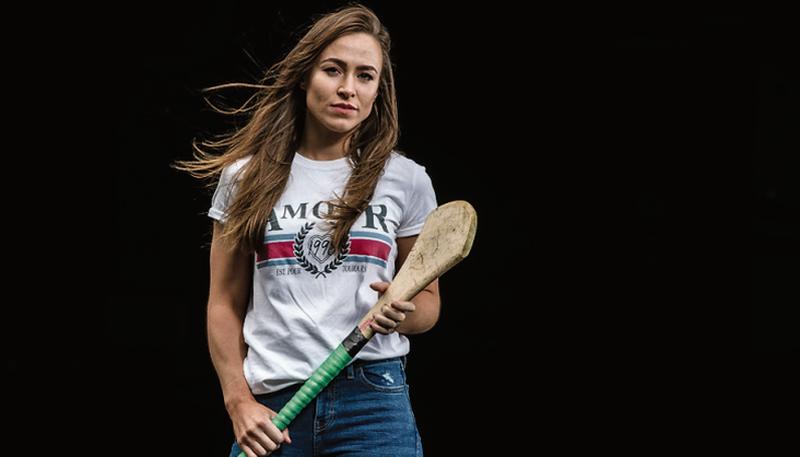 Galway team captain Heather Cooney attending a promotional photo shoot ahead of Saturday's All-Ireland camogie quarter-final against Tipperary.