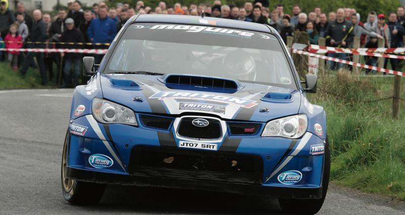 Monaghan's Niall Maguire and co-driver Enda Sherry (Subaru WRC) will occupy the number one spot on Sunday's Lady Gregory Hotel Galway Summer Rally which will be based in Gort. The event is round seven of the Triton Showers National Rally Championship. Photos: Martin Walsh.