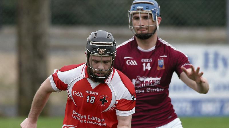 Matthew Moran in action for Carnmore earlier in this year's Senior B Championship.