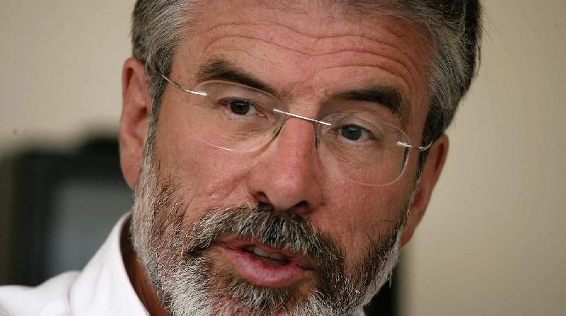 Gerry Adams . . . announcement marks end of a political era.