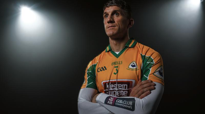 Corofin full back Kieran Fitzgerald who is expecting a tough battle against Castlebar Mitchels at Tuam Stadium on Sunday.