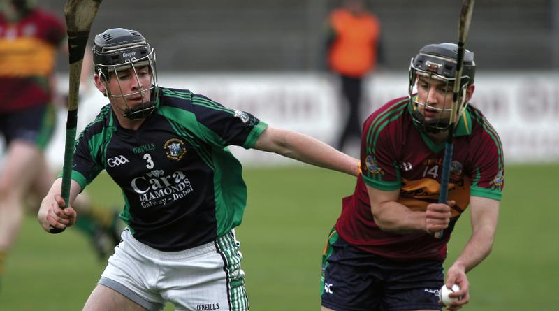 Liam Mellows' Sean Morrissey and Richie Cummins of Gort in action during the clubs' last championship meeting in 2014. The teams renew rivalry in Sunday's County Final at Pearse Stadium.