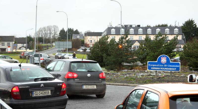The Kirwan roundabout on the Headford Road, which Galway City Council is once again attempting to remove.