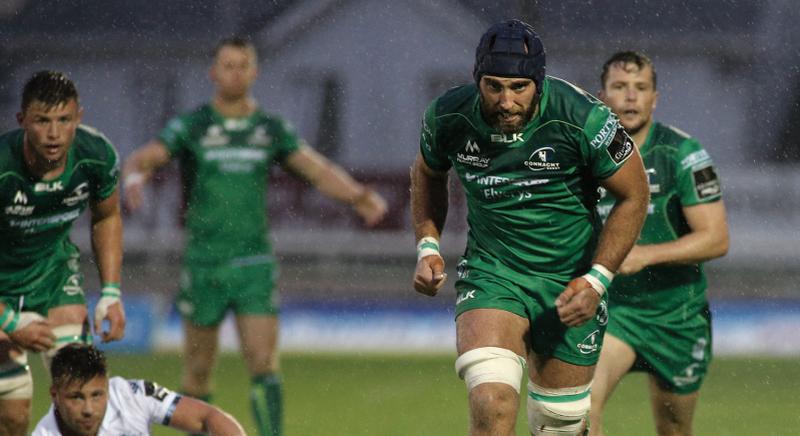 Connacht's John Muldoon whose first half try helped to spark his team's revival against Worcester in the European Challenge Cup last Saturday.