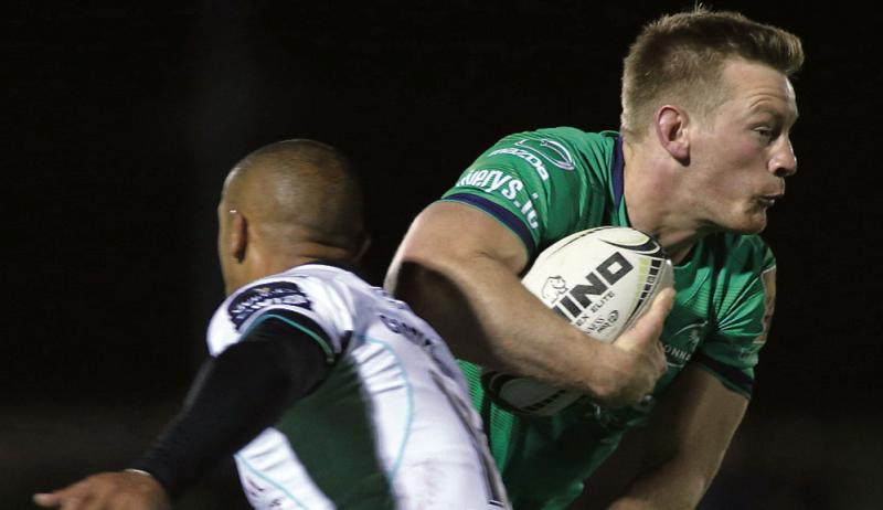 Connacht centre Eoin Griffin who rounded off a fine performance with the match-clinching try against Trevisio in the PRO14 on Saturday.