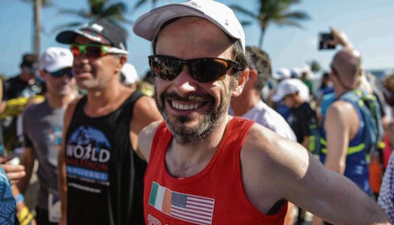 Galway city athlete Gary Thornton who won seven marathons on seven continents in seven days in winning the World Marathon Challenge.