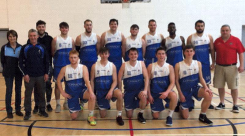 The Maree BC side which retained its Super League status with back-to-back wins at the weekend. Back row, from left: Mary Rockall (manager), John Finn (coach), Padraig Burke, Eoin Rockall, Corey Hammell, Kenneth Hansberry, Charlie Crowley, Enda Walsh, Jamelle Tolliver, Alin Costache, and Mike Lynch (assistant coach). Front: Jim Crowley, Stephen Commins, Colm O’Hagan, Cathal Finn, and John Burke.