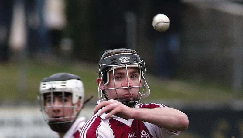 Pres. Athenry's Mark Kennedy who made a big contribution to their stunning comeback win over CBS Kilkenny in the All-Ireland Post Primary Schools senior A hurling semi-final in Ferbane on Monday.