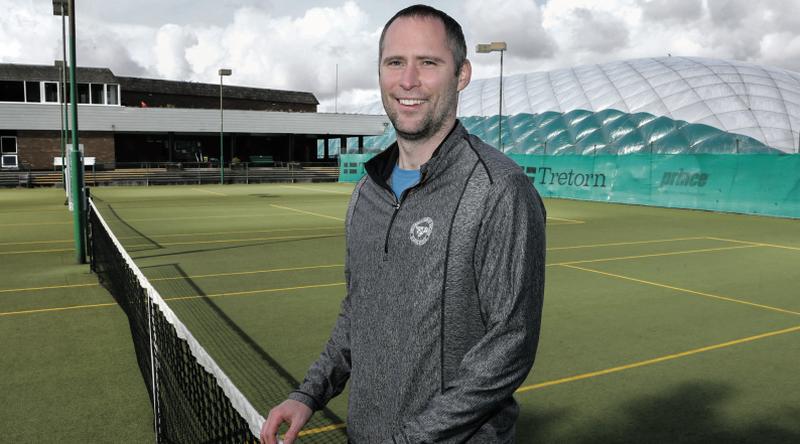 Former Irish squad champion John Rooney at Galway Lawn Tennis Club.