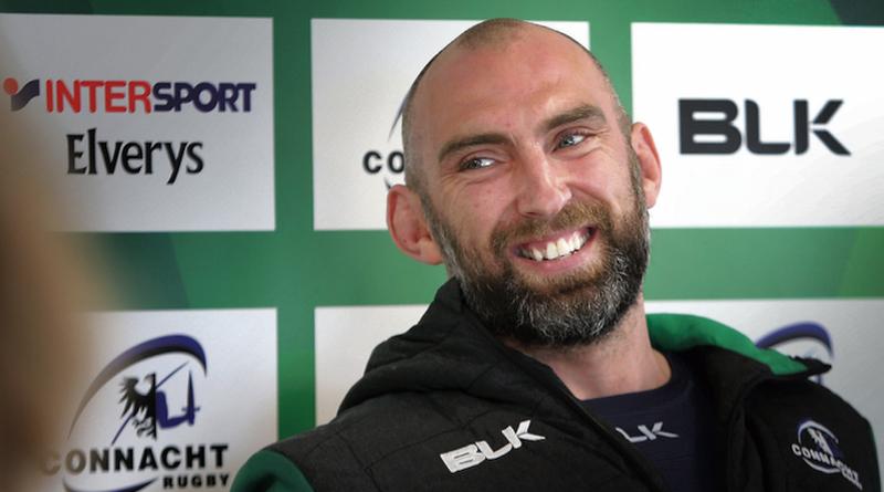 Connacht captain John Muldoon pictured on Tuesday at his final Connacht pre-game press conference. Photo: Joe O'Shaughnessy.