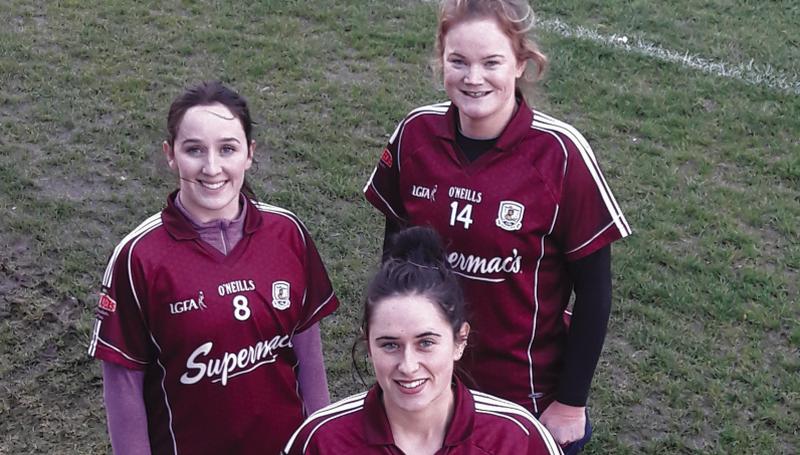 Leading the ladies football revolution in Coláiste Bhaile Chláir are Galway inter-county footballers and teachers Lisa Gannon, Fabienne Cooney and Sarah Conneally.