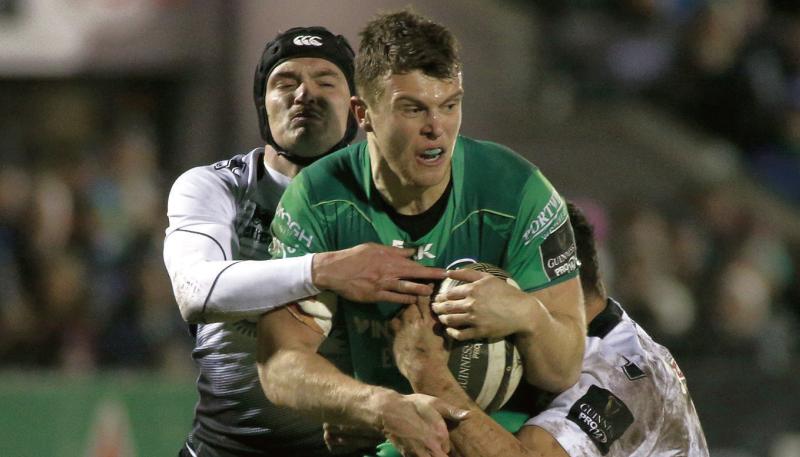 Connacht's Tom Farrell whose introduction helped to spark something of a late revival in their weekend PRO14 loss to Glasgow.