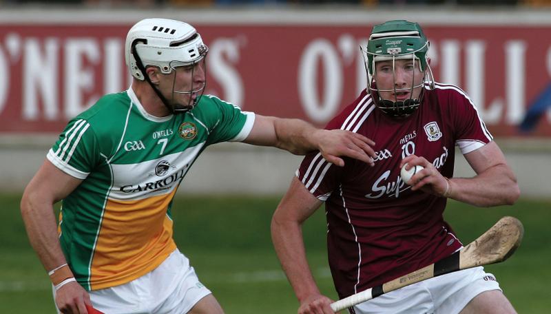 Galway's Cathal Mannion, pictured in action against Offaly's Brendan Murphy, will be hoping to cause problems for the Kilkenny defence at Pearse Stadium on Sunday.