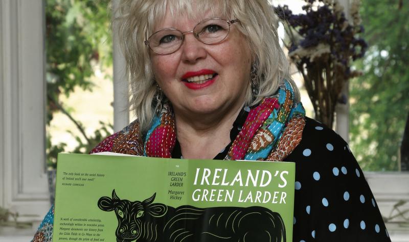 Margaret Hickey with Ireland's Green Larder, a fascinting insight into this country's food history. PHOTOs: JOE O'SHAUGHNESSY.