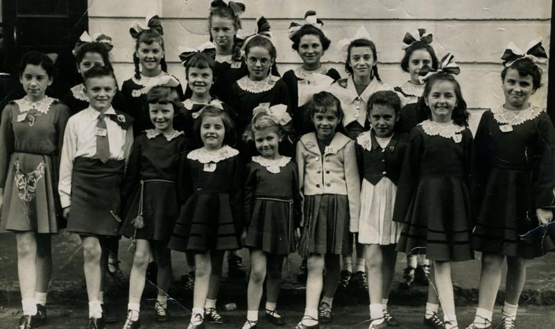 Prizewinners at Feis Ceoil in An Taibhdhearc in 1962 were (front row): Ann Curley, Tommy Trill, Francis Gilmore, Deirdre Townley, B. Keogh, Carmel Robinson, Margaret Flaherty, Sally Kelly, Maura Óg O’Shea. Back row: Martina Spelman, Loretto Dickenson, Geraldine Connolly, Rita Egan, Miriam O’Sullivan, Barbara Carr, Valerie Condon.