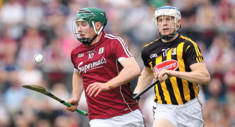 Galway attacker Cathal Mannion is chased by Kilkenny's Richie Reid during Sunday's Leinster hurling final at Croke Park.
