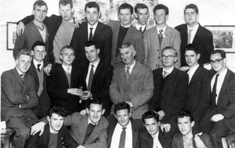 The Salthill Athletic Team celebrating success in 1960.