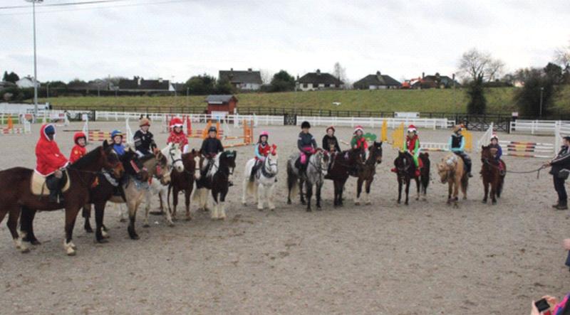 Members of East Galway Hunt Pony Club in Ballinasloe enjoying their training at the local Showgrounds