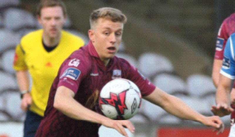 Galway United's Eoin McCormack who scored a hat-trick in their FAI Cup win over North End United.
