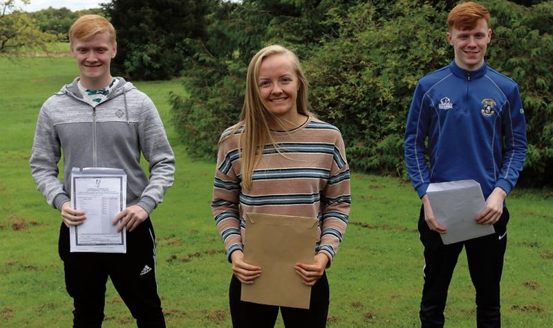 The Codyre Triplets from Killure, Ballinasloe getting their Leaving Cert results. Tadhg and Barry (Garbally College) and Georgia (Ardscoil Mhuire) all got in excess of 500 points.
