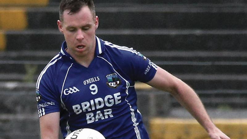 Milltown's Damien Brennan who scored two points in their senior football championship win over St Michael's at Tuam Stadium on Saturday.