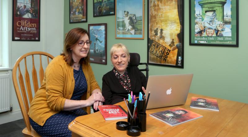 Gearóid’s sisters Karen and Sinéad Mannion who edited his extraordinary schoolboy essays and short stories for the forthcoming book.