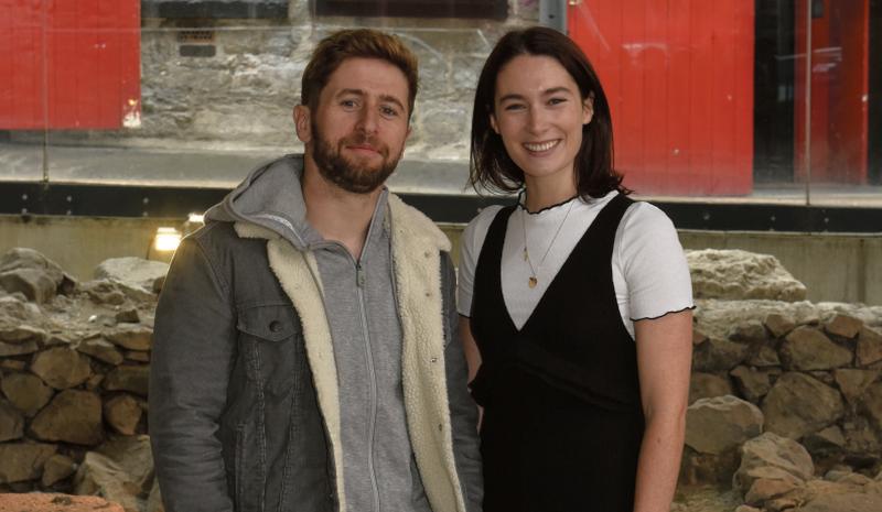 Siobhán Cullen, who plays Lady Anne and one of the Princes in the Tower with Aaron Monaghan who takes on the lead role in Richard III. PHOTO: BOYD CHALLENGER.