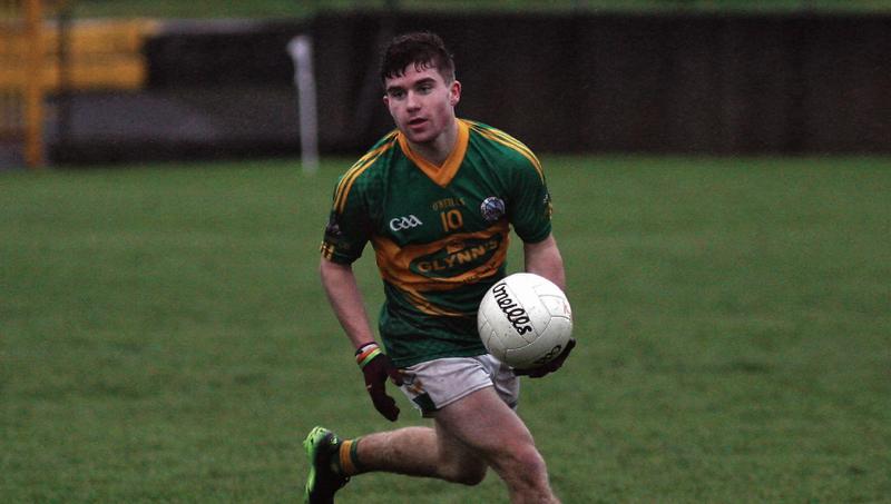 Claregalway’s Barry Goldrick who scored a goal and three points in their narrow senior football championship win over An Cheathrú Rua in Clonbur on Saturday.