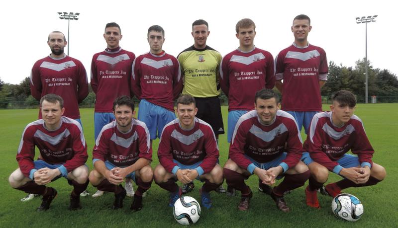 The Mervue Utd Junior A team which defeated Corrib Celtic (5-3) in Saturday's Premier Division clash. Back row, left to right: Chris Carroll, Enda Curran, Lee Keogh, Colm Power, Paul Healy and Aaron Finnerty. Front row: Jason Molloy, Gary Bailey, Peter Walsh, Barry Moran and Daniel Brennan.