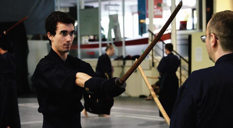 Galway's Daniel Mulcahy at a Kendo seminar in Moldova in 2016. Photo: Kate Baklitskaya.