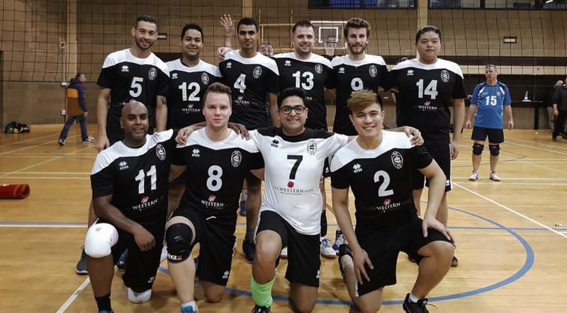 Galway Volleyball Club’s men’s team which was formed this year. Back row: Woner Souza, Breno Castro, Anil Yadav, Marcin Tarnopolski, Antoine Tonsuso and Vincent Tiong. Front row: Lee Annand, Jan Hazincak, Sid Raizada and Josef Lumelay. Missing from the picture: Daniel Brzyszcz, Luke Uniacke, Padraig Flanagan, Mark Holohan and Mart Centino.