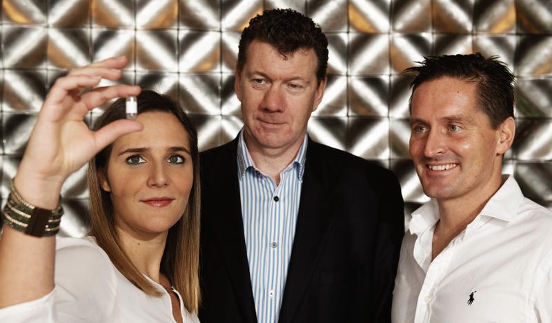 EnteraSense executives at the funding announcement (from left) Chiara Di Carlo, Programme Manager; Donal Devery, Founder, and Daragh Sharkey, Managing Director. Carlo – has licenced the groundbreaking technology from Harvard University in Boston.