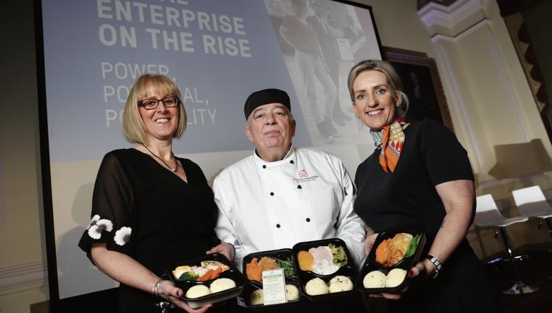 Sharon Fitzpatrick, John Kelly and Geraldine Ryan of Meals4Health at the Social Enterprise Development Fund Showcase where eight enterprises who have received support from the €1.6 million fund.