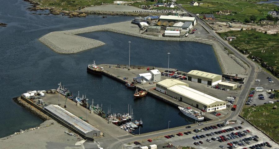 Rossaveal Port: 200,000 passengers each year to and from the Aran Islands.