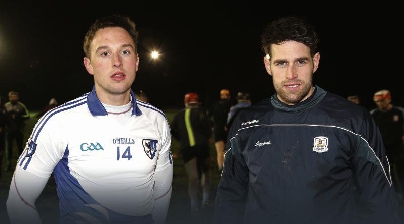 Oranmore/Maree joint hurling captains, county players Niall Burke and Gearóid McInerney. Photo: Joe O'Shaughnessy.