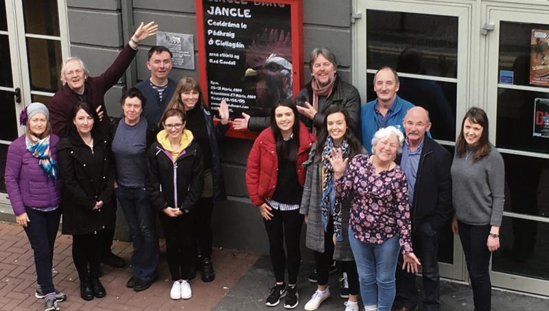 The director and cast of Jingle Bang Jangle.