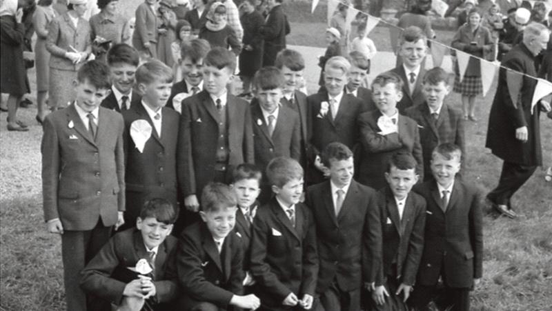 Youngsters pictured after their Confirmation in Gort in 1967.