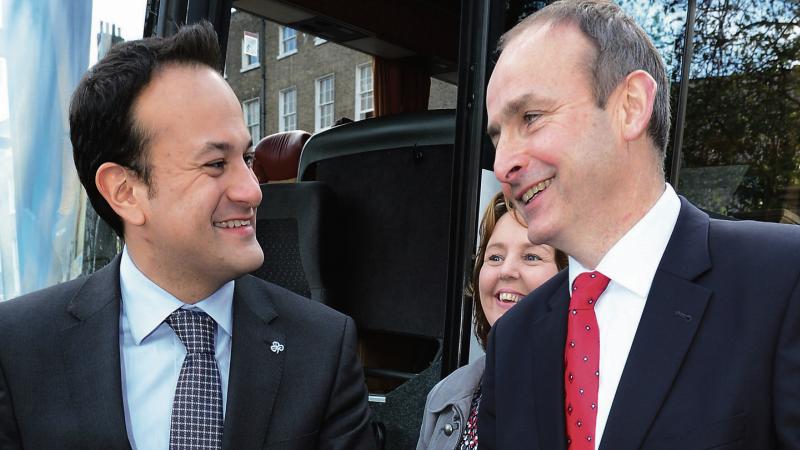 Main players...Leo Varadkar and Micheal Martin lead two of Ireland's 22 political parties.