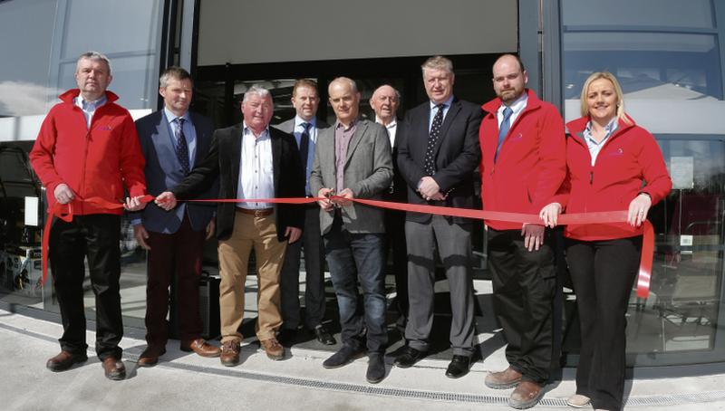 Galway Senior Hurling team Manager Micheál Donoghue cutting the tape at the official opening of Arrabawn’s new purpose built Store at Ballydavid, Monivea Road, Athenry.