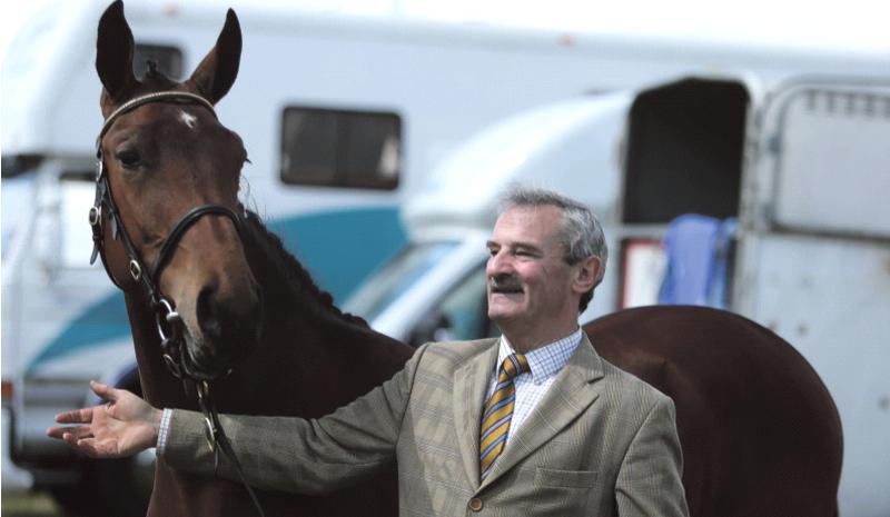 Kevin Bermingham, Loughrea, Co. Galway showing his horse at the Newmarket-on-Fergus Agricultural Show last weekend. Photo: Hany Marzouk.