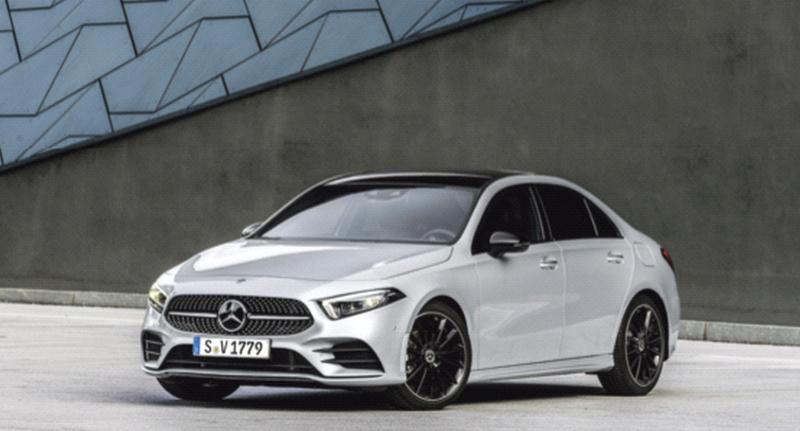 The new Mercedes-Benz A-Class saloon.