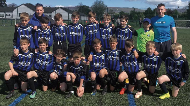 The Craughwell United U12 soccer team which lost out to Knocknacarra in the Connacht Shield Final. Back row, left to right: Jack Kennedy, Alan Whelton (coach) Cian Connaughton, Louis Keary, Eoghan Mulleady, Ewan Walsh, Paul Barry, Conor Morgan, Oisin Bergin, Brian Malone (manager). Front row: Lee Whelton, Colm Doyle, Paddy Malone, Jack Murray, Alex Ryan, Dara Zimmerer, Jamie Noone, Ethan Waters, Jason Greaney.